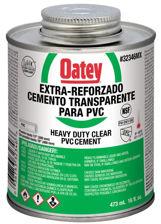 Cemento Oatey Transparente